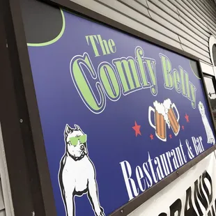 a sign for a restaurant