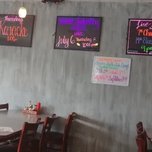 a restaurant with tables and chairs