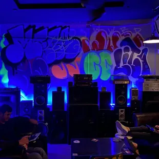 a group of people playing video games