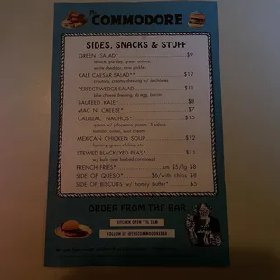 Menu may 2022