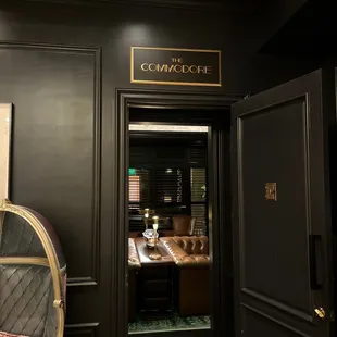 the entrance to the suite