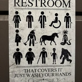 On the bathroom door