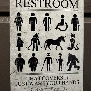 On the bathroom door