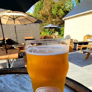 Pint on the patio