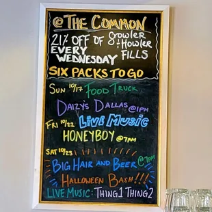 Specials and events