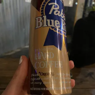 a can of pale blue