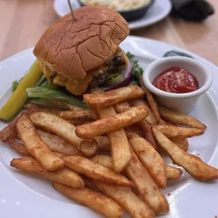 Smash burger with fries - 5/5 would order again.