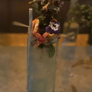 Blue Gatorade based cocktail.