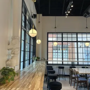 cutest wall bar table seating