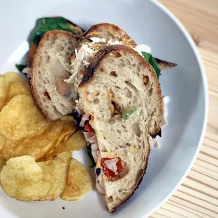 Deli sandwich on Sesame Crusted Sourdough