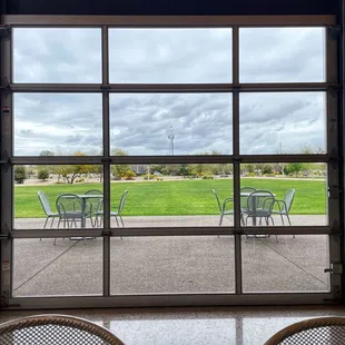 Tables with a lovely view.