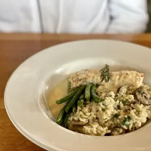 a plate of food on a table