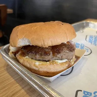 Lamb Burger with feta!