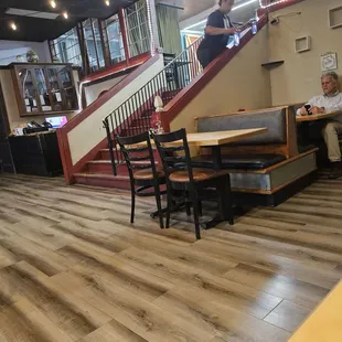 Second level of the restaurant.