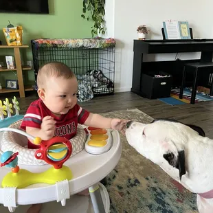 Bailey with baby Bruce