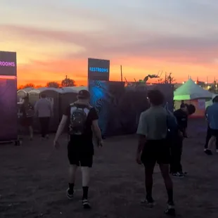 Outside the concourse