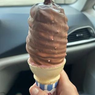 Chocolate dip cone