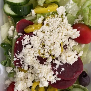 Baby Greek Salad (no onions)