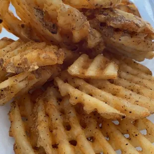 Seasoned Waffle Fries (new &amp; delicious)