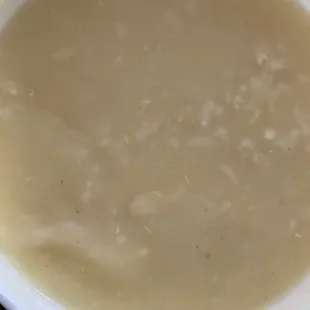 Chicken lemon rice soup