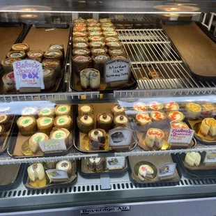 Assortment of pastries on display