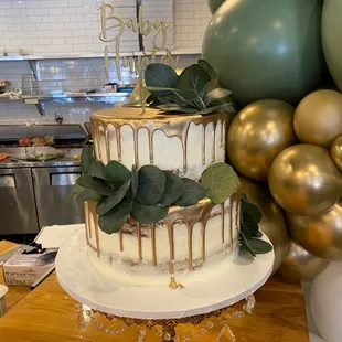 a three tiered cake