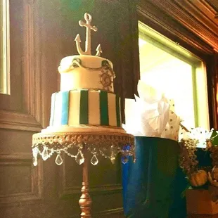 65th birthday nautical cake