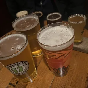 a row of beers
