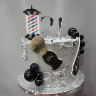 a shaving brush
