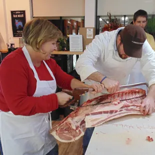 Whole hog butcher class