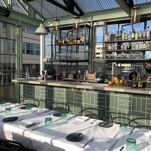 a table set with place settings