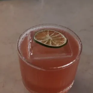 The Sword cocktail: tequila base.