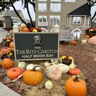 Fall themed sign in front of the Ritz
