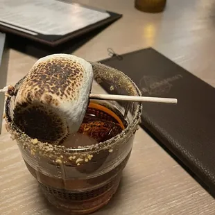 Camp Hero cocktail was delicious, and LOVED the toasted marshmallow add.