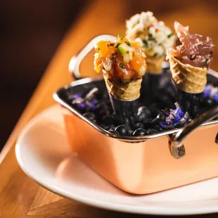 Tartare Trio - tuna, salmon, crab salad