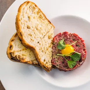 Hand Cut Steak Tartare For One/Two

Garlic oil, shallots, capers, quail egg, sourdough toast
