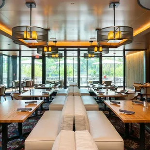 Indoor seating at The Continental at Ford House.