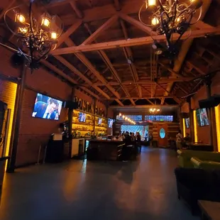 Inside seating and TV&apos;s