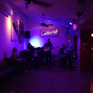 Gotta love this tiny dim venue.