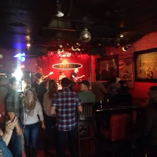 Live country music and a great atmosphere!  A little divey and fun!