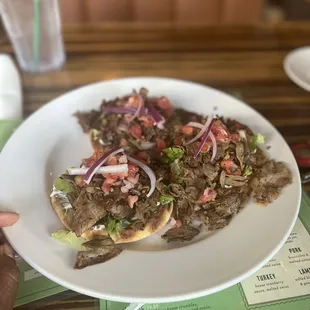 Slow roasted lamb sliders