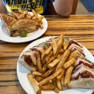 Continental club and salmon pastrami