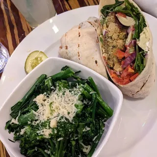 Zucchini Falafel Wrap