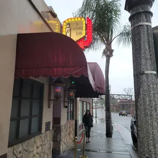 outside