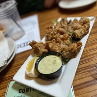 Fried oysters