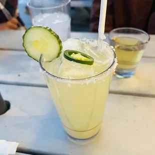 Cucumber margarita