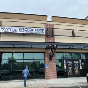 outside