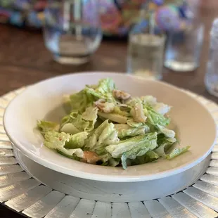STEAK DINNER CLASS - Scratch made Caesar salad w/ garlic croutons. I will never buy croutons again!
