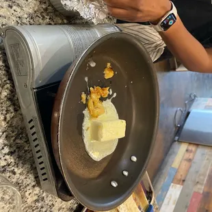 Butter and Roasted Garlic for the Bread