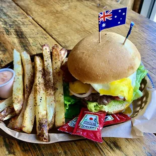 Down Under Wonder Blunder with Baked Fries